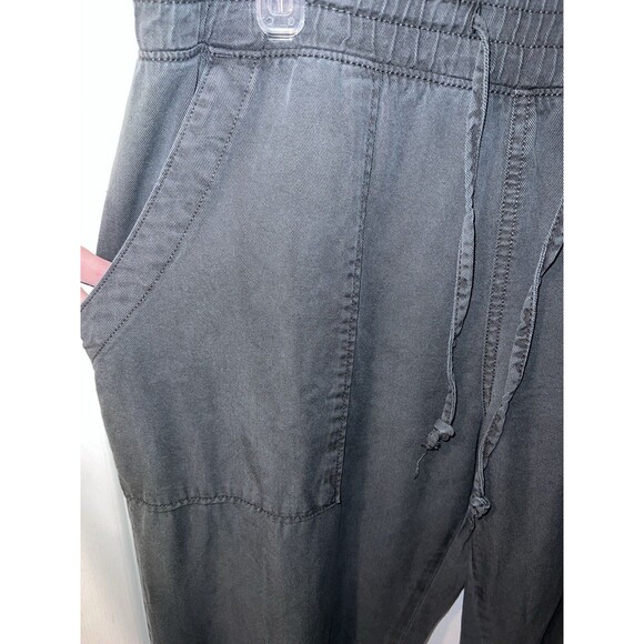 Gap Women Jogger Womens M Elastic Waist Tencel Pant Charcoal Lyocell Pull-On - Picture 3 of 9